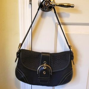Small Coach purse with Coach zipper coin case